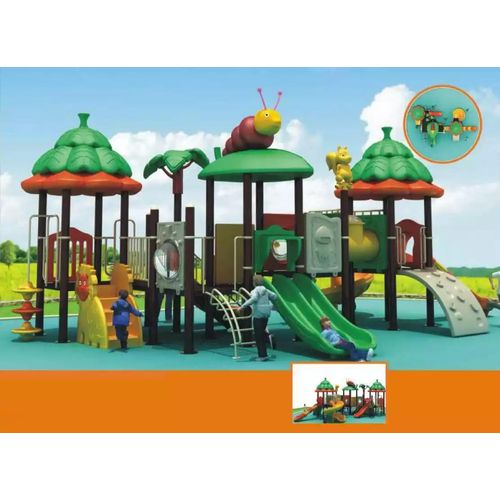 Turm Outdoor Spielturm mit Rutsche Tieren Dschungelspielplatz Kinder