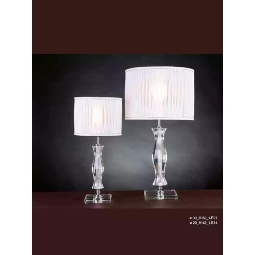 Klassischer Weiße Tischlampe Schreibtisch Lampe Kristall Beleuchtung