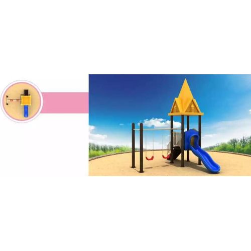 Kinderspielplatz mit Rutsche Schaukeln Outdoor Unterhaltung für Kinder