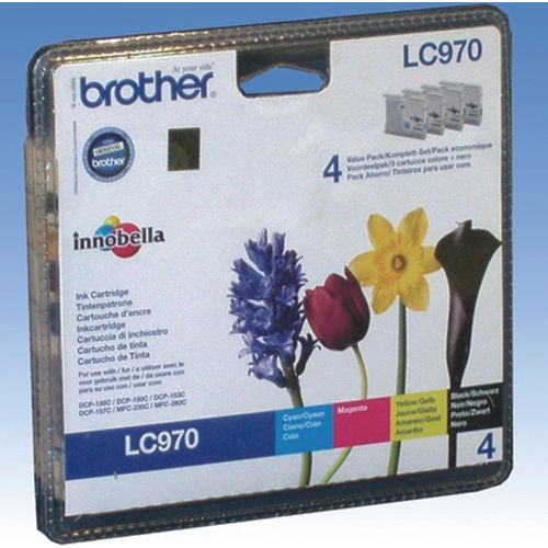 Tintenpatronen Brother Multipack LC970Value Packung mit 4 Stück