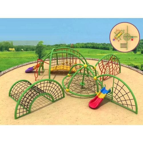 Spielturm mit Rutschbahnen Labyrinth Outdoor Sportkomplex für Kinder
