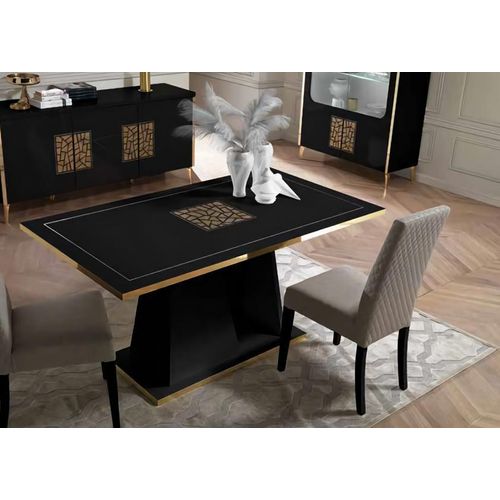 Tisch Modern Esstisch Schwarz Tisch Esszimmer Wohnzimmer Luxus Design Tische Neu