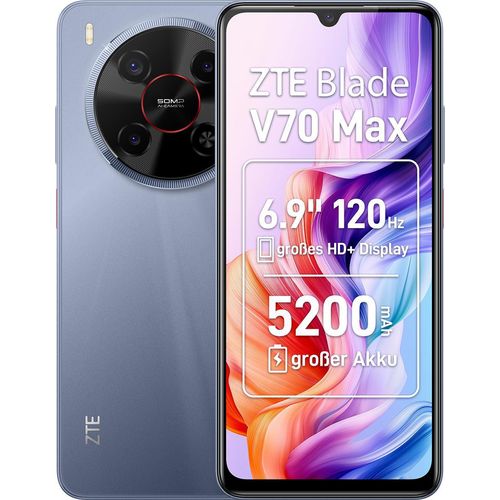 ZTE Blade V70 Max 4G Smartphone, 256 GB ROM, MicroSD 1TB, 8 +12 GB RAM, 6.9 Zoll