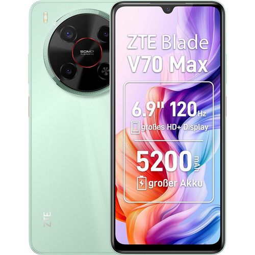 ZTE Blade V70 Max 4G Smartphone, 256 GB ROM, MicroSD 1TB, 8 +12 GB RAM, 6.9 Zoll