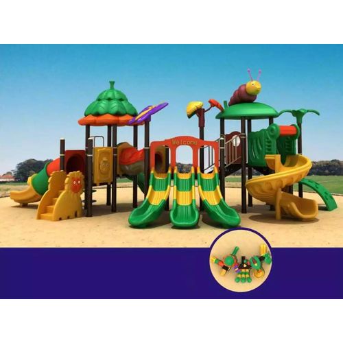 Kinderspielplatz mit Rutschen Unterhaltung für Kinder Outdoor Tower