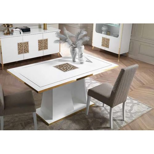 Tisch Modern Esstisch Weiß Tisch Esszimmer Wohnzimmer Luxus Design Tische Neu