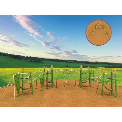 Sportplatz für Kinder Klettergarten Outdoor Spielturm aus Plastik