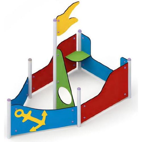 Spielplatz Piratenboote Freizeitplatz Spielzeugboote Segelspielzeug Naturspiel