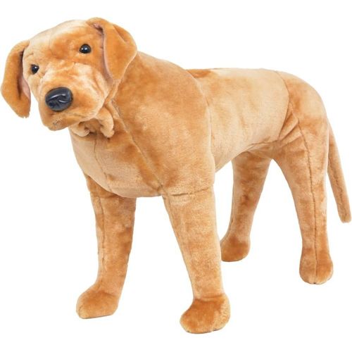 Plüschtier Hund Labrador Stehend Plüsch Hellbraun XXL