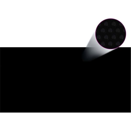 Poolabdeckung Schwarz 549x274 cm PE