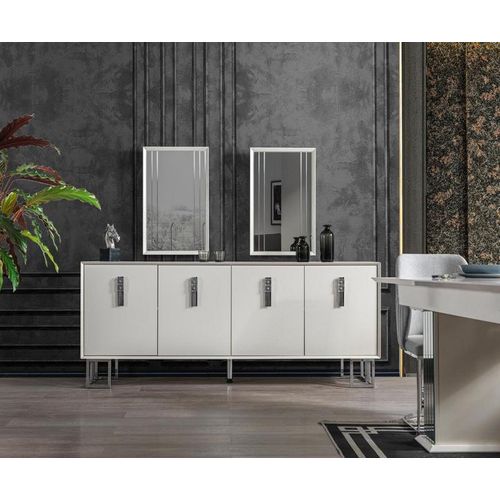 Sideboard Weiß Holz Modern Möbel Sideboard Tisch Stil Design Sideboard
