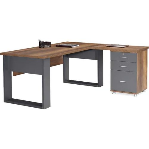 Schreibtisch Arbeitsfläche Kommode Büromöbel Arbeitszimmer Holzmöbel