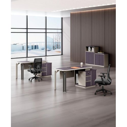 Set 2x Schreibtische 2x Kommoden Tisch Büro Möbel Einrichtung Tische Callcenter