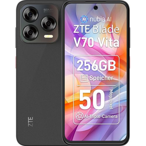 ZTE Blade V70 Vita 4G Smartphone, 256 GB ROM, MicroSD 1TB, 4+10 GB RAM, 6.7 Zoll