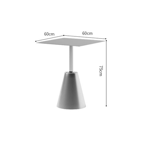 Couchtisch, Kaffeetisch, Gastronomietisch, Esstisch, Bistrotisch, Industrietisch, Quadratischer Tisch aus Edelstahl L60 x H75 cmCJ-FF60