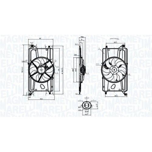 MAGNETI MARELLI Lüfter, Motorkühlung 069422900010