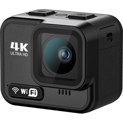 4K Mini-Sportkamera WiFi-Actionkamera mit 2,1-Zoll-Touchscreen, 170¡ã-Weitwinkelobjektiv, Anti-Shake, 21-m-Gehaeuse, wasserdicht, eingebauter Akku mit Montagezubehoer-Set zum Tauchen, Surfen, Skifahren, Radfahren