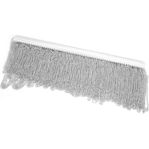 Haushalt hängende Metall-Aluminium-Kette Vorhang Kit für Zimmer Büro speichern Dekoration Silber