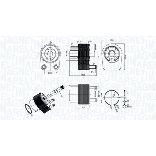 MAGNETI MARELLI Ölkühler, Motoröl 350300006400