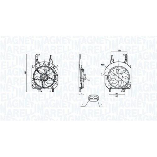 MAGNETI MARELLI Lüfter, Motorkühlung 069422902010
