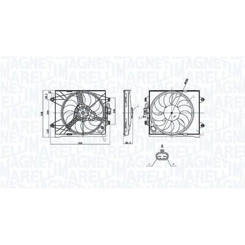 MAGNETI MARELLI Lüfter, Motorkühlung 069422894010
