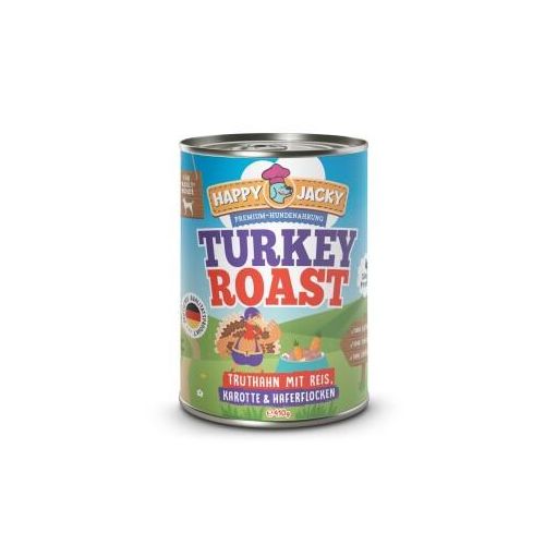 HAPPY JACKY Nassfutter Monoprotein Magere Pute 12x410 g