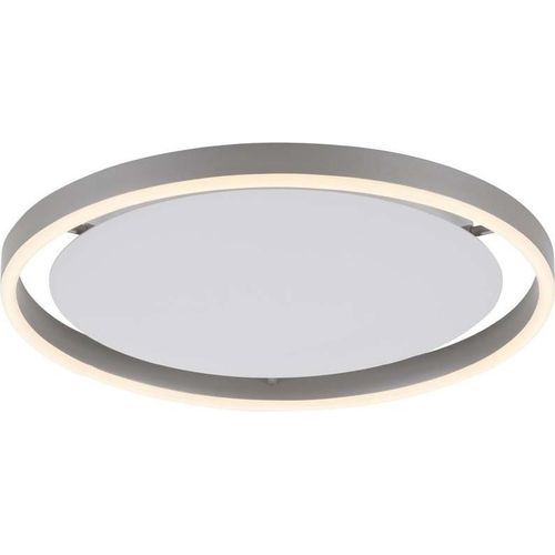 LED Deckenleuchte, silber, dimmbar, D 39,3 cm