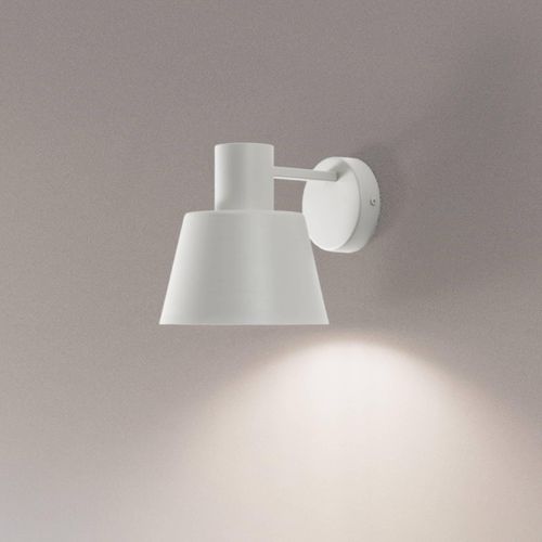 Wandleuchte Dunka, taupe,1-flammig, Stahl, E27, Höhe 17 cm