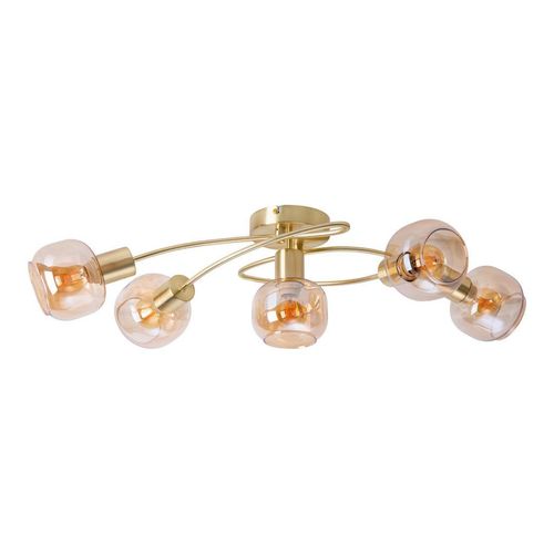 Näve Led-Deckenleuchte Libby , Messing , Metall, Glas , 21 cm , Lampen & Leuchten, Innenbeleuchtung, Leuchten nach Räumen, Esstischlampen