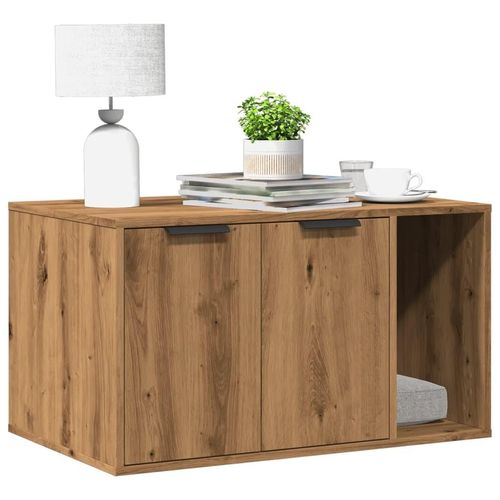 Katzenklo Artisan-Eiche 80x50x45 cm Holzwerkstoff