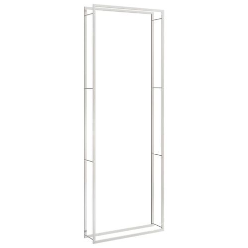 Prolenta Premium - Brennholzregal 110x28x312 cm Edelstahl