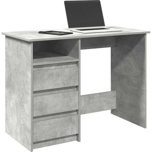 Schreibtisch Betongrau 102x50x75 cm Holzwerkstoff