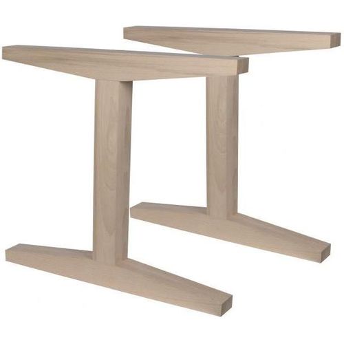 Tischbein Holz Buche I-Form 72 cm - Pro Set