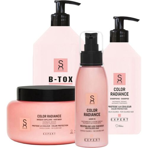 Color Radiance Pflegeset - Shampoo 500ml - Maske 500ml - B-Tox 1000ml - Leave-In 100ml