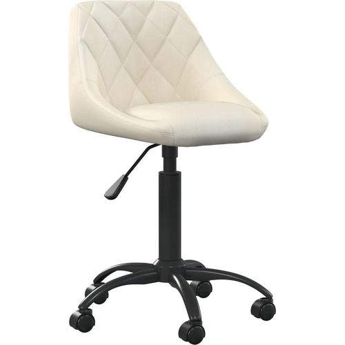 Bürostuhl Creme Samt