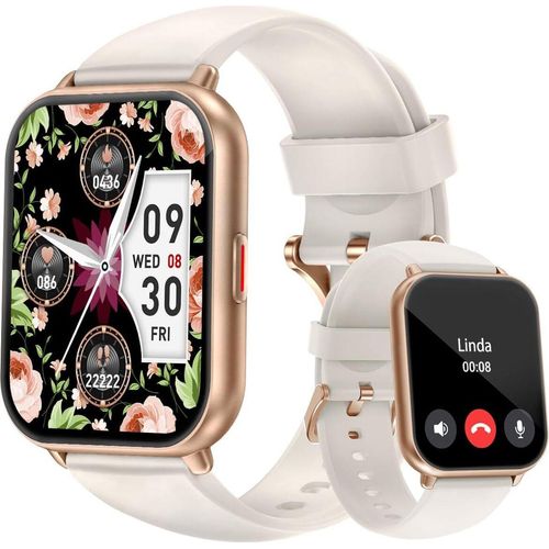 Damen's und Herren's IP68 Wasserdicht Activity & Fitness-Tracker (1,85 Zoll, Android/iOS), mit SpO2-Überwachung Puls Schlafmonitor Schrittzähler