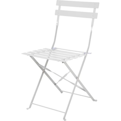 Bolero klappbare Terrassenstühle | Stahl | grau | 4 Stühle