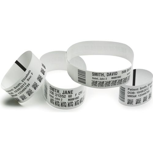 Zebra Z-Band UltraSoft Polyurethan-Armbänder 25x279mm Direkter Thermodruck