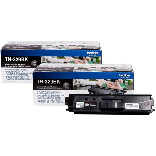 Brother Toner TN-329BKTWIN Doppelpack Schwarz (12000 Seiten)