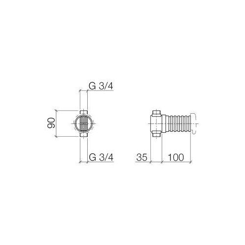 Dornbracht 3515097090 Rohrunterbrecher UP-Produkte