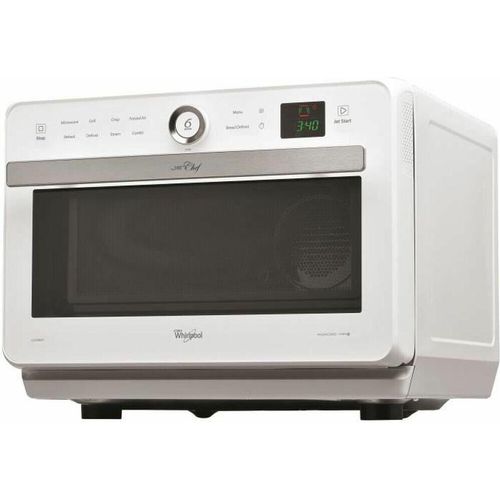 WHIRLPOOL JT469WH - Jet Chef Mikrowelle - 33 L - 6th SENS Combi Crisp Steam - Edelstahl - 36 cm Drehscheibe - Weiß