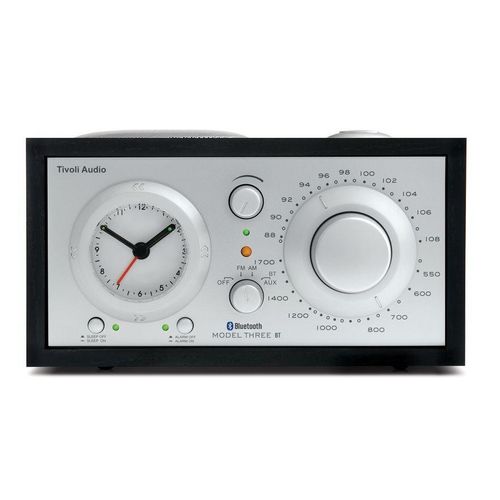 Tivoli Audio Three BT Radiowecker mit Bluetooth schwarz/silber