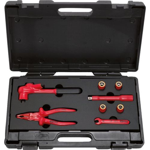 KS TOOLS Werkzeugsatz mit isolierten Werkzeugen für PSA-Elektrofahrzeuge 8tlg. - 117.1825