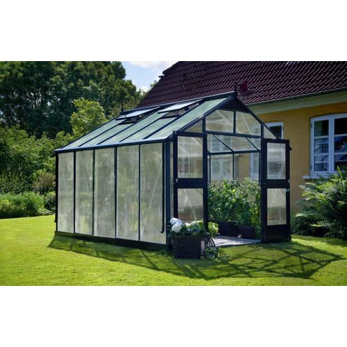Gewächshaus Juliana Premium 10,9m² Alu silber 10mm Doppelstegplatten