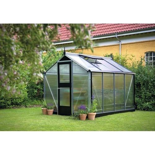Gewächshaus Juliana Compact 6,6m² Alu silber 10mm Doppelstegplatten