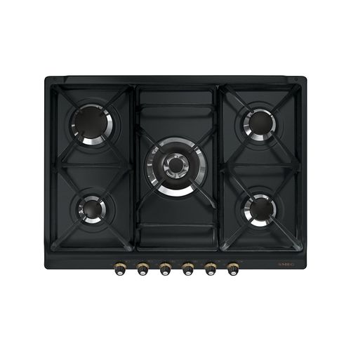 Smeg SR775AO Einbau-Gaskochfeld, 5 Brenner, anthrazit