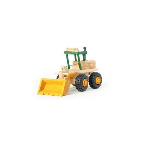 uniwood Radlader Baufahrzeug natürliches Holzspielzeug 928 4005