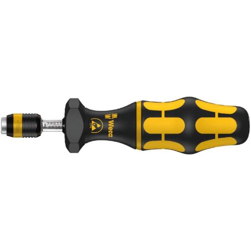 Wera Serie 7400 Kraftform ESD einstellbare Drehmomentschraubendreher mit Rapidaptor Schnellwechselfutter, art.no.7446 ESD x 11-29 in lbs