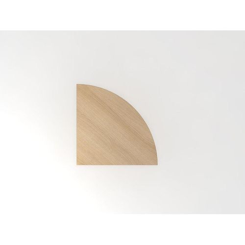 Verkettungswinkel mit Konsole 80 x 80 cm Eiche