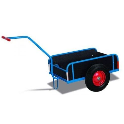 Variofit Handwagen mit Bordwand (Luftbereifung), Ladefläche:805x535 mm